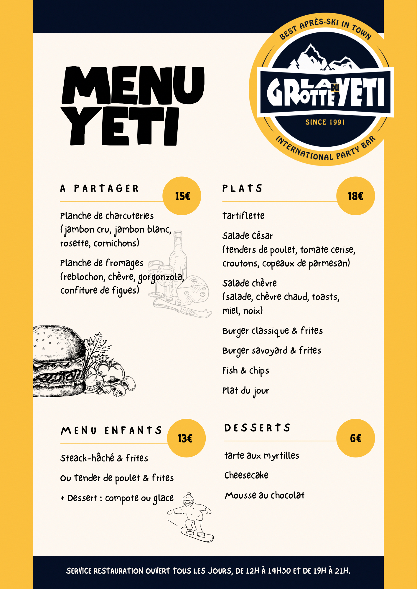 MENU PLAGNE - MENU MIDI FR